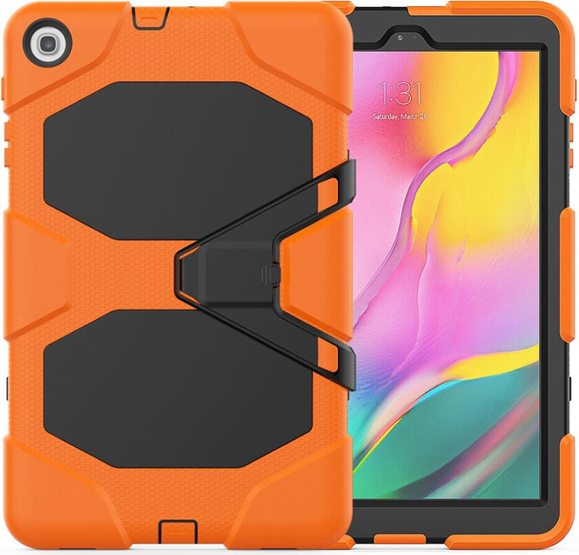 Galaxy Tab A 10.1 (2019) silikon combo deksel - Orange