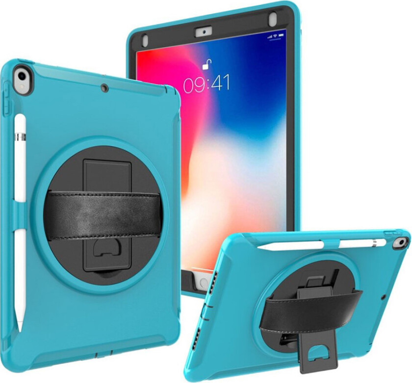 iPad Pro 10.5 360 graders hybrid deksel - Cyan