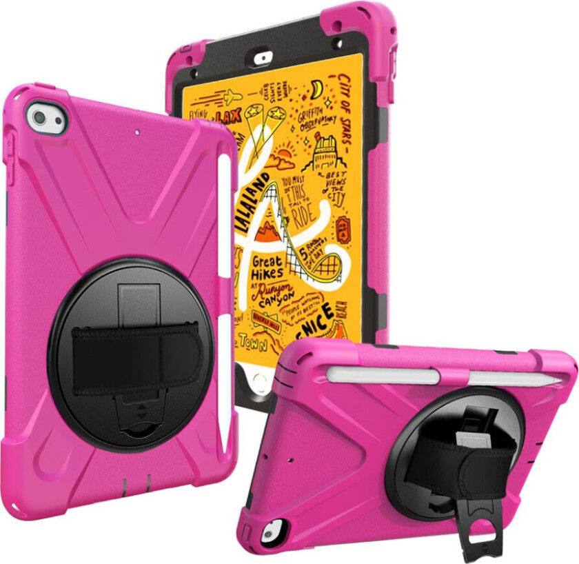 iPad Mini (2019) X-Shape 360-graders deksel - Rose