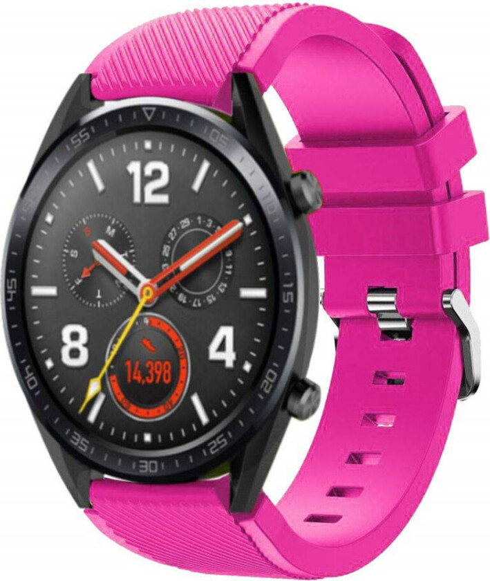 Watch Gt 22mm Twill Silikon Klokkereim - Rose
