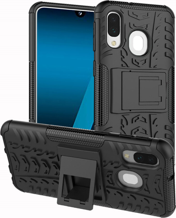 Galaxy A40 dekk hybrid deksel - Sort