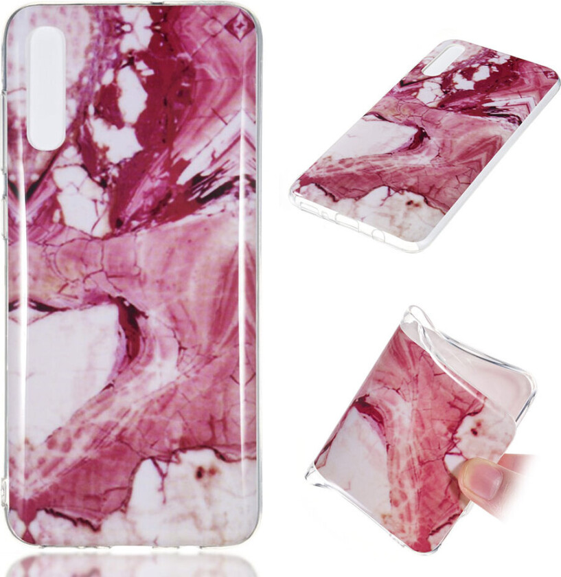 Galaxy A70 marmor mønster gel deksel - Style G