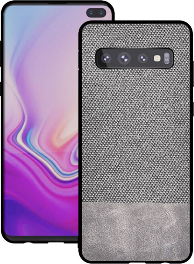 Galaxy S10 Plus klut skjøtes deksel - Lysegrå