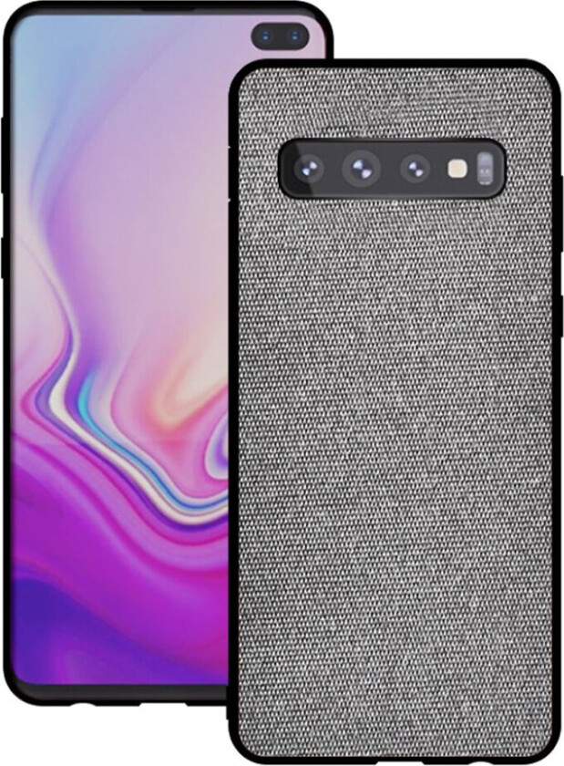 Galaxy S10 klut belagt deksel - Lysegrå