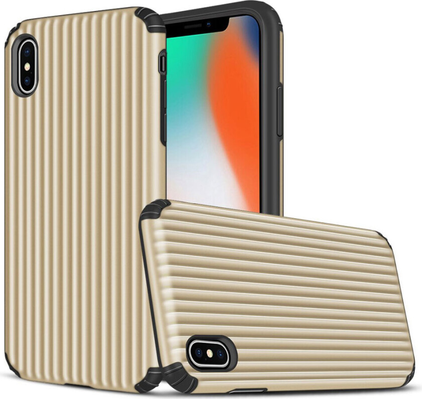 iPhone Xs Max koffertform hybrid deksel - Svart