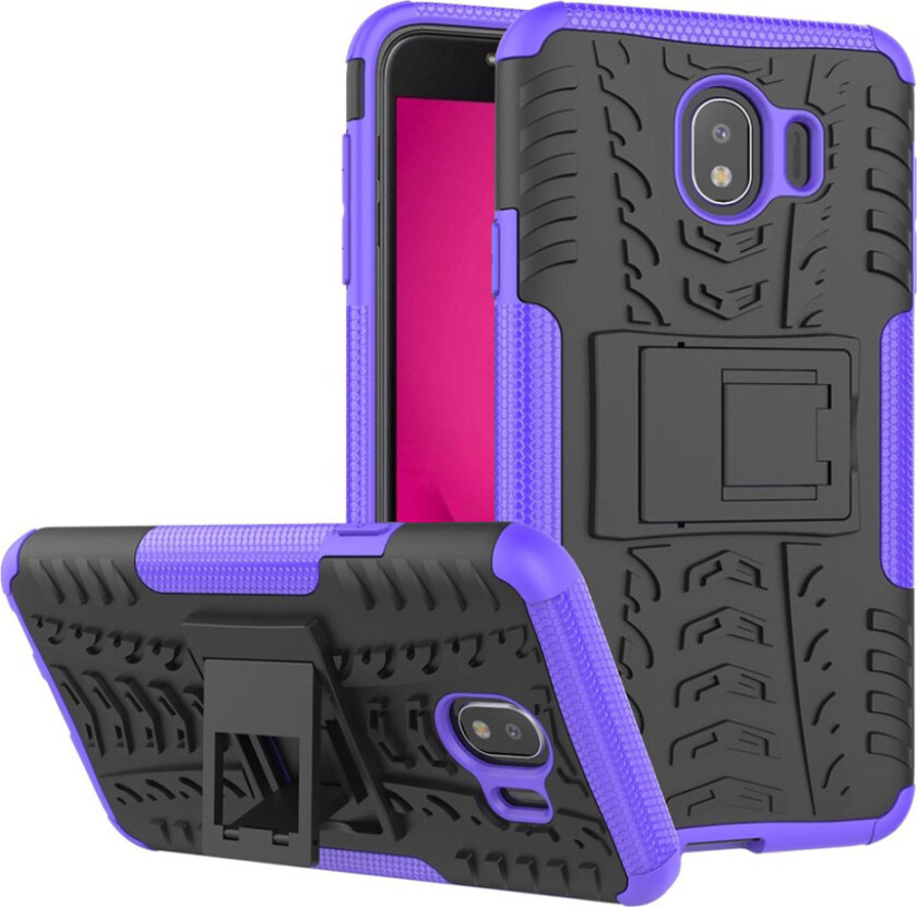 Galaxy J4 (2018) kult dekk hybrid deksel - Lilla