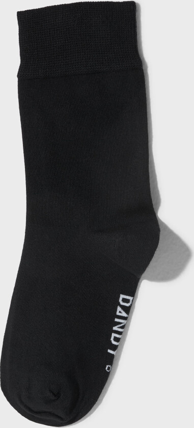 Bamboo Solid Crew Sock Sokker Svart
