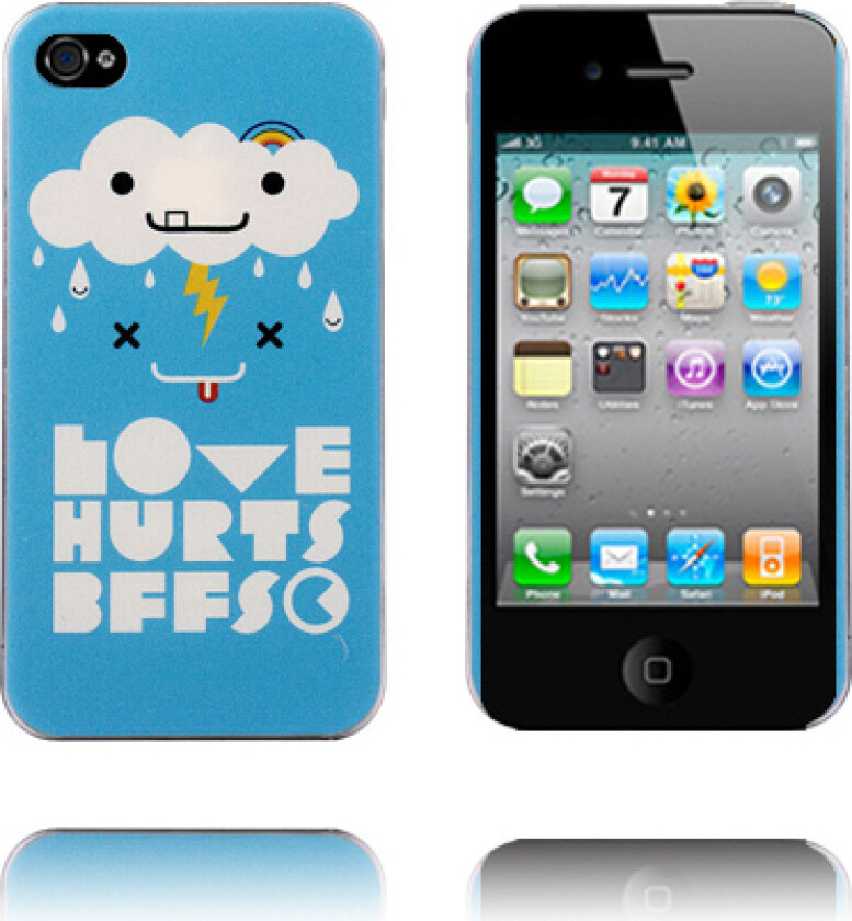 Søt Cartoon (Love Hurts BFFs) iPhone 4/4S Deksel