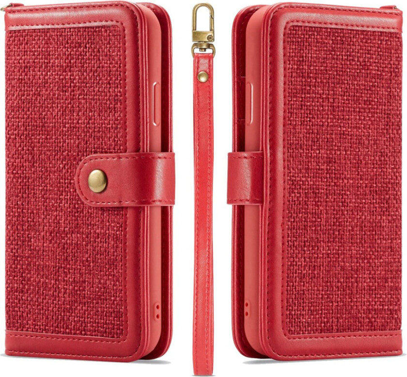 iPhone Xs Max beskyttelses deksel av hybrid materiale - rød