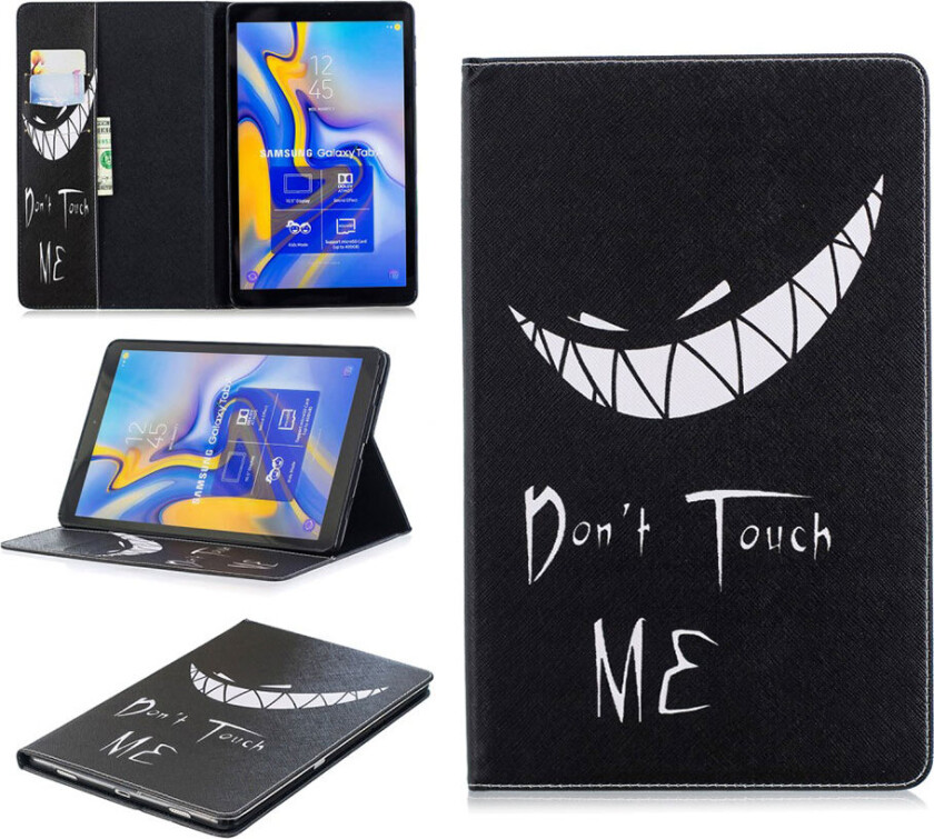 Galaxy Tab A 10.5 beskyttelses deksel av syntetisk skinn med printet mønster - ikke rør meg