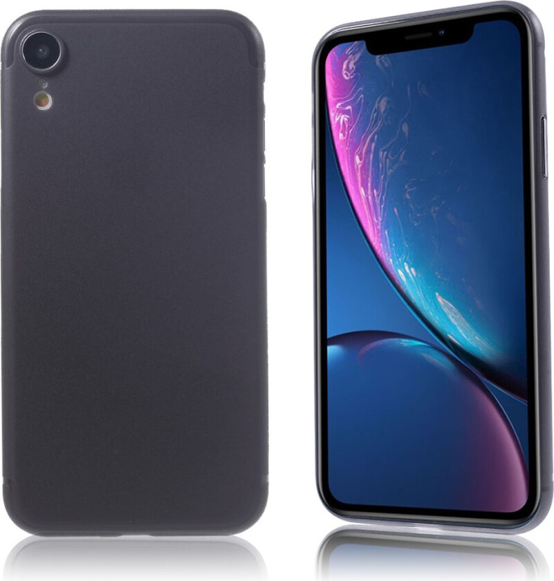 iPhone Xr beskyttelses deksel av plastikk - mørke grå
