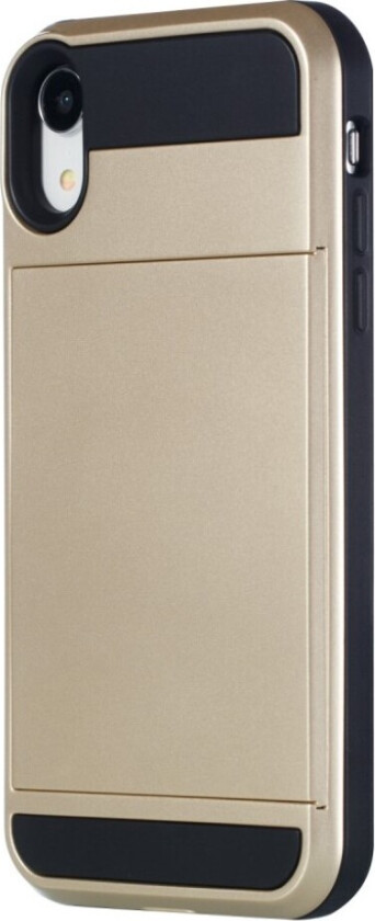 iPhone Xr beskyttelses deksel av plastikk og TPU - gull