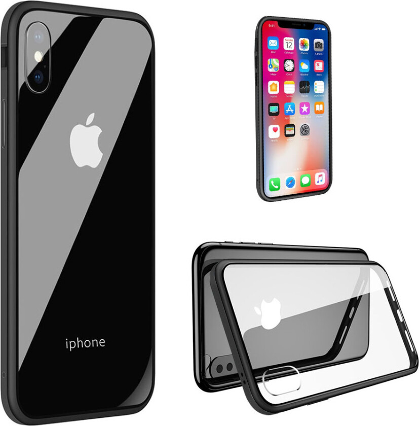 SULADA iPhone Xr beskyttelses deksel av hybrid materiale - svart