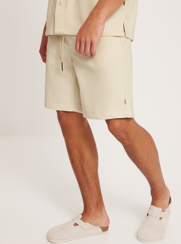WBBen Plisse Shorts Tynne shorts Beige