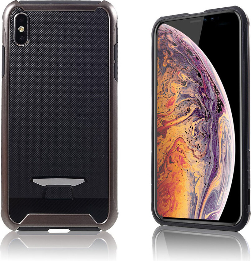 iPhone Xs Max beskyttelsess deksel av TPU med varme avledende tekstur - rød