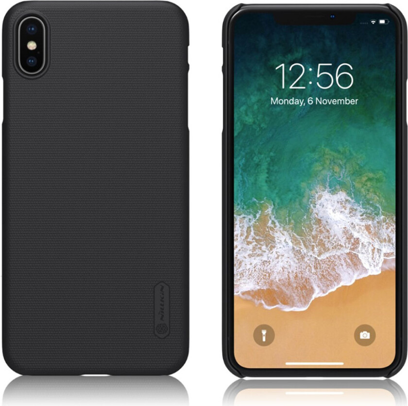 NILLKIN iPhone Xs Max beskyttelses deksel av plastikk med matt overflate - svart