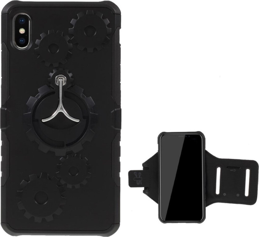 iPhone 9 Plus beskyttelses deksel av hybrid materiale - svart