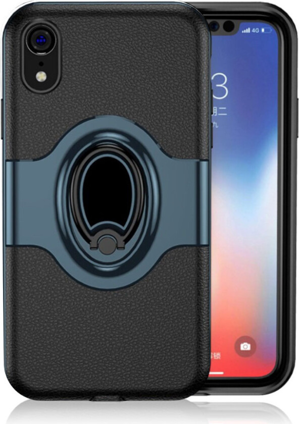 iPhone 9 beskyttelses deksel av hybrid materiale - mørke blå