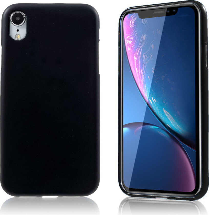 iPhone 9 beskyttelses deksel av TPU med dobbel sidet matt overflate - svart