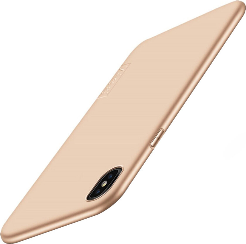 X LEVEL iPhone Xs Max beskyttelses deksel av TPU med matt overflate - gull