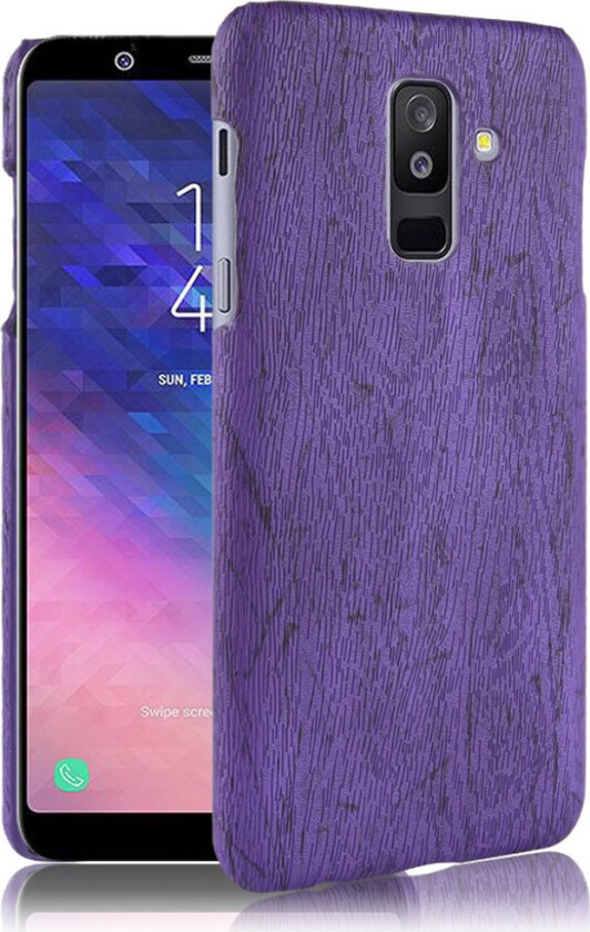 Galaxy A6 Plus beskyttelses deksel av hard plastikk - lilla