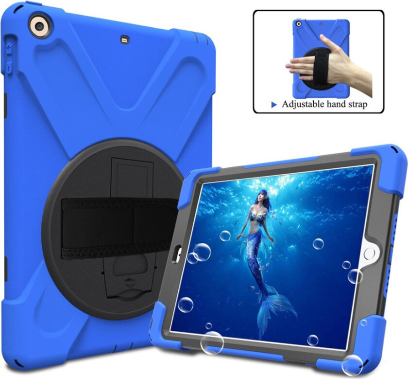 iPad beskyttelses deksel av hybrid materiale - mørke blå