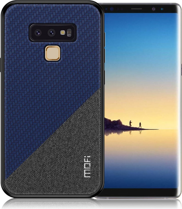 MOFI Samsung Galaxy Note9 beskyttelses deksel av hybrid materiale - blå