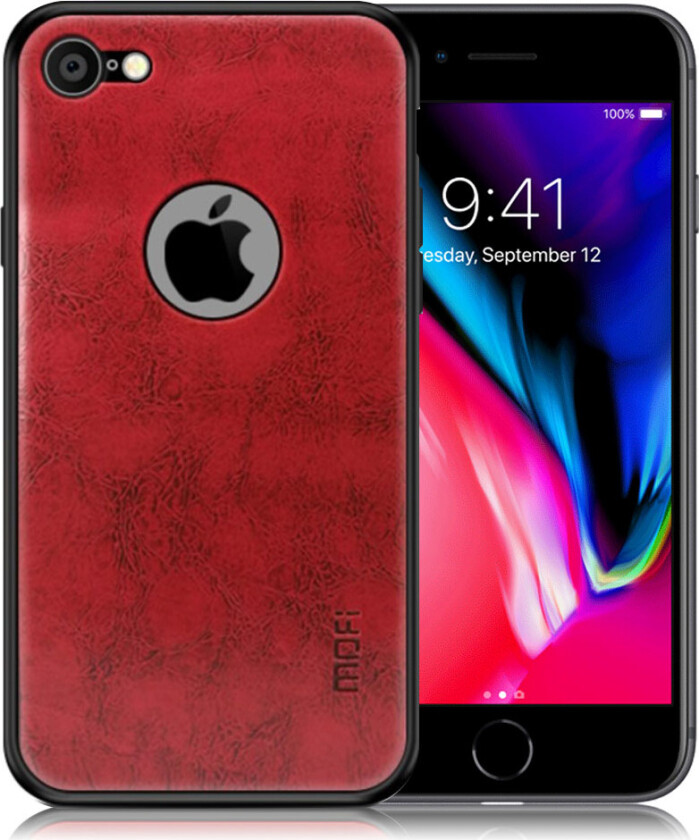 MOFI iPhone 7 beskyttelses deksel av hybride materiale - rød