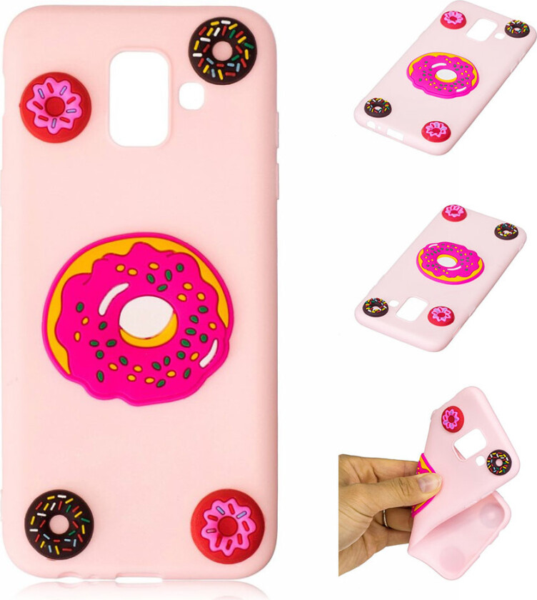 Galaxy J6 beskyttelses deksel av myk silkon med 3D printet mønster - smulteringer