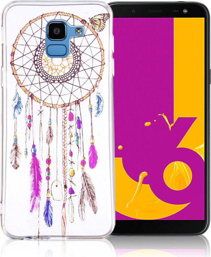 IMD Samsung Galaxy J6 beskyttelses deksel av silikon med printet bilde - drømme fanger