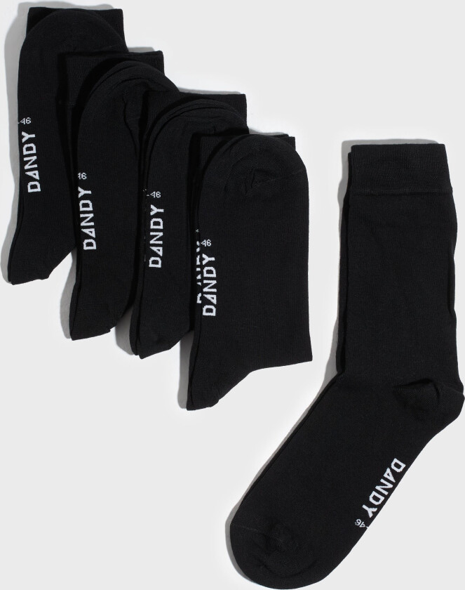 Bamboo Solid Crew Sock Flerpack sokker Svart