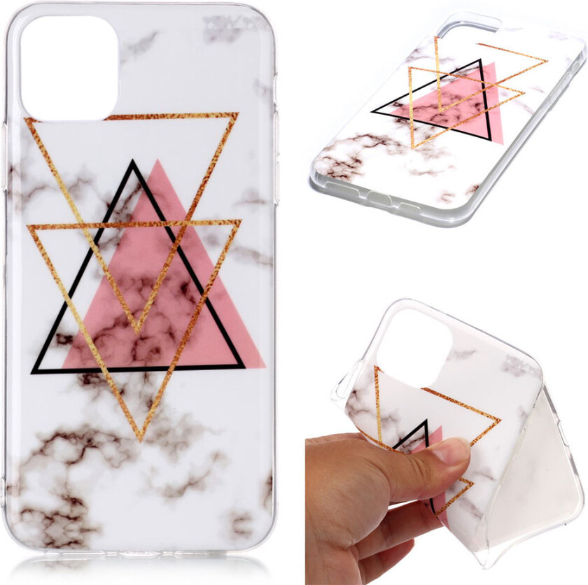 Marble iPhone 11 Pro Max deksel - Lette trekanter marmor