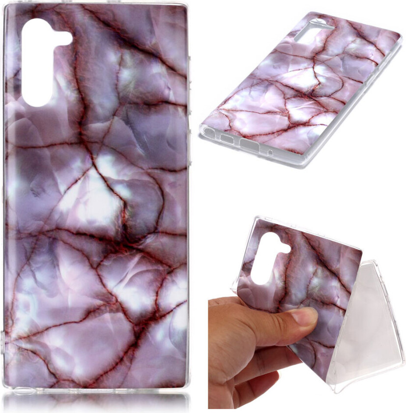 Marble Samsung Galaxy Note 10 deksel - Veiny Rose Marble