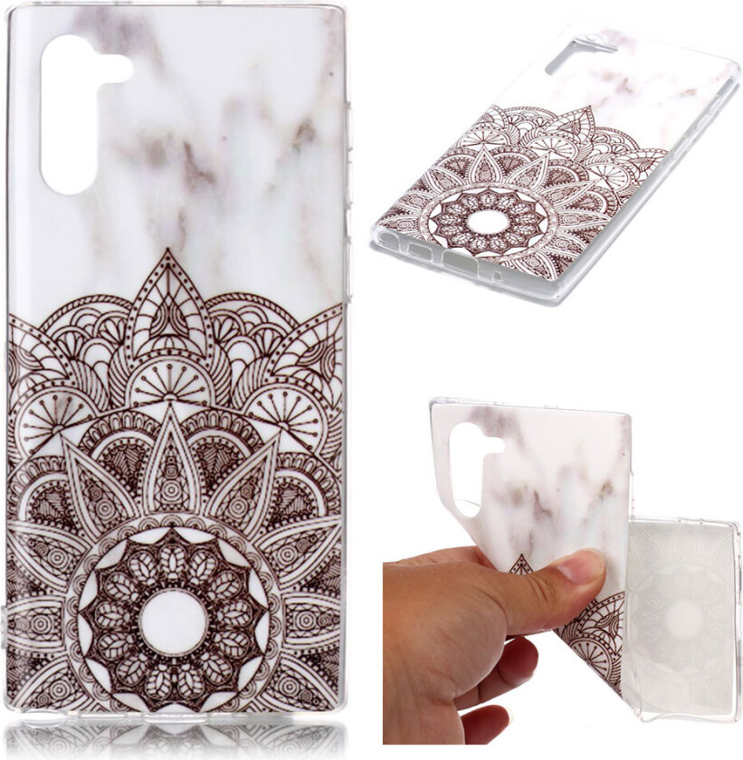 Marble Samsung Galaxy Note 10 deksel - Grå tribal marmor