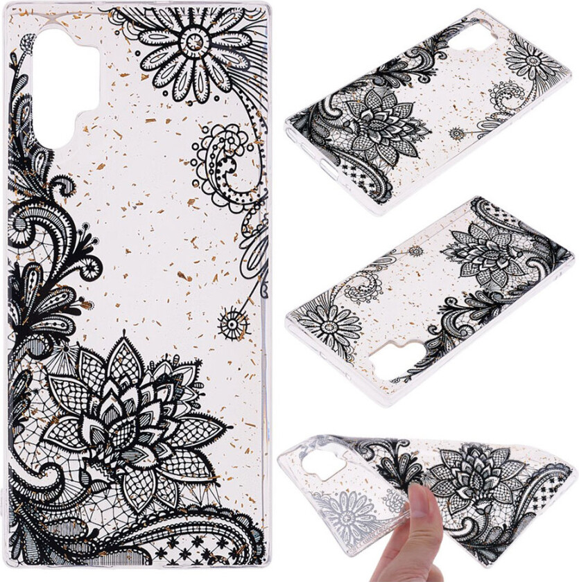 Deco Samsung Galaxy Note 10 Pro deksel - Svarte blonder