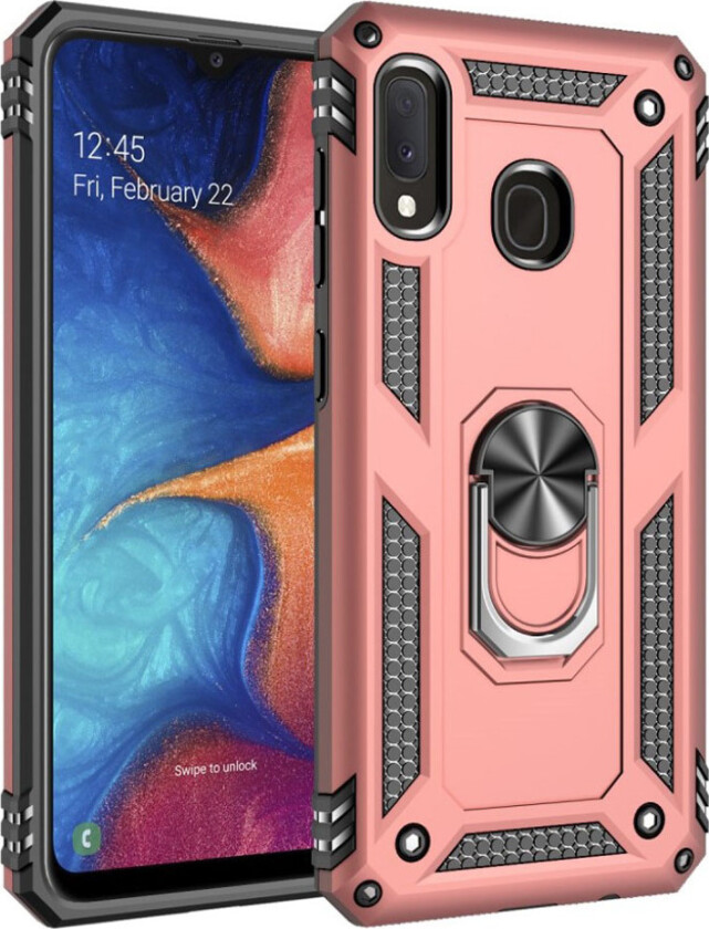Bofink Combat Samsung Galaxy A20e deksel - Rose gull