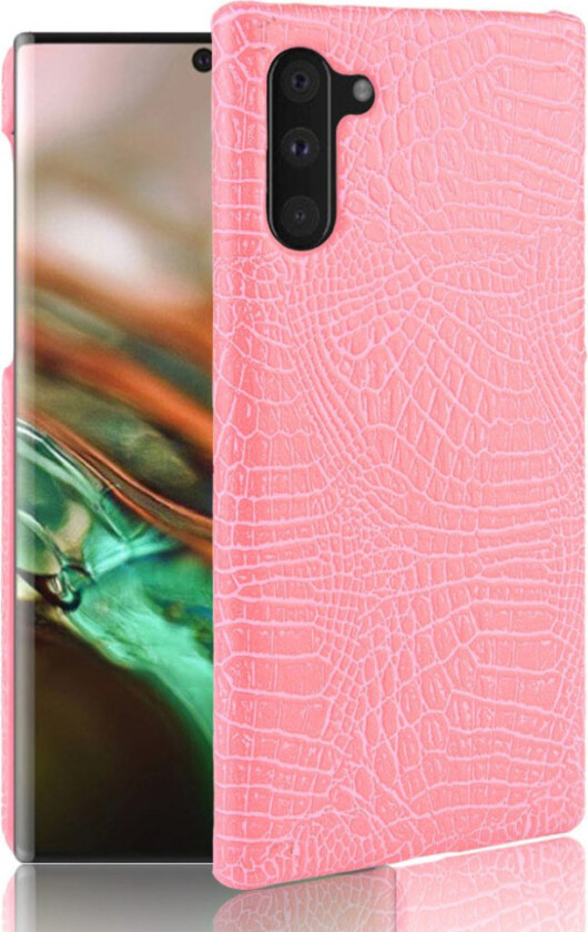 Croco Samsung Galaxy Note 10 deksel - Rosa