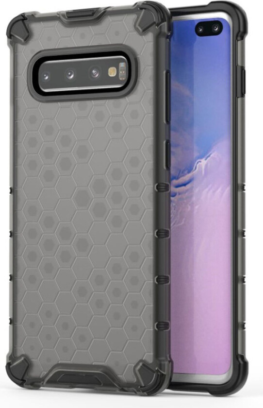 Bofink Honeycomb Samsung Galaxy S10 Plus deksel - Svart