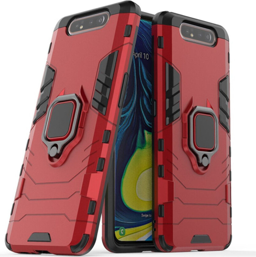 Ring Guard Samsung Galaxy A80 deksel - Rød