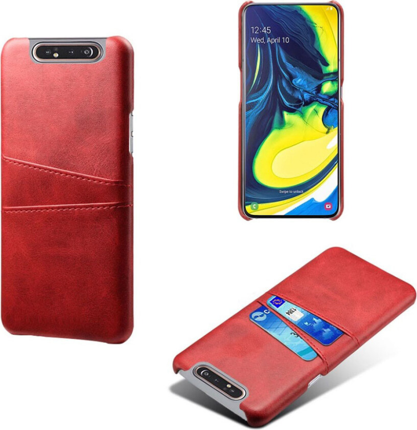 Dual Card Samsung Galaxy A80 deksel - Rød