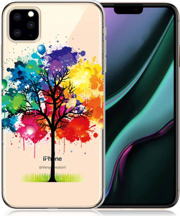 Deco iPhone 11 Pro Max deksel - Fargerikt tre