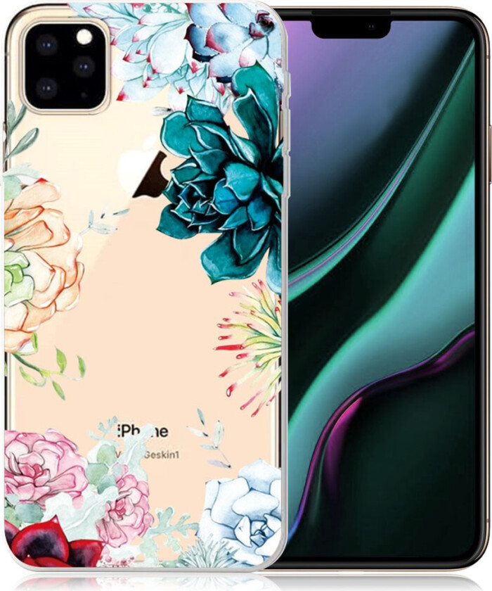 Deco iPhone 11 Pro Max deksel - Flere blomster