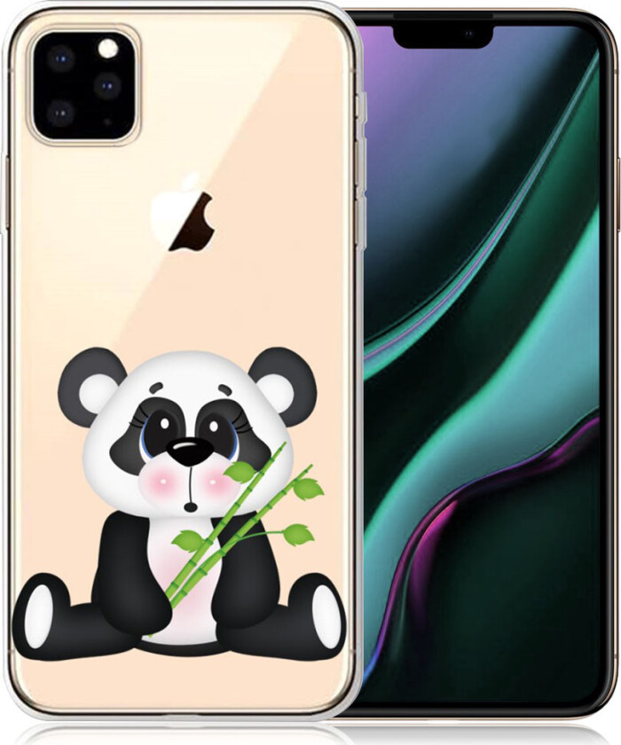Deco iPhone 11 Pro Max deksel - Panda som holder bambus