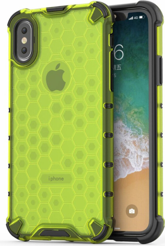 Bofink Honeycomb iPhone XS deksel - Grønn