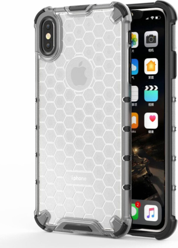 Bofink Honeycomb iPhone Xs Max deksel - Grå