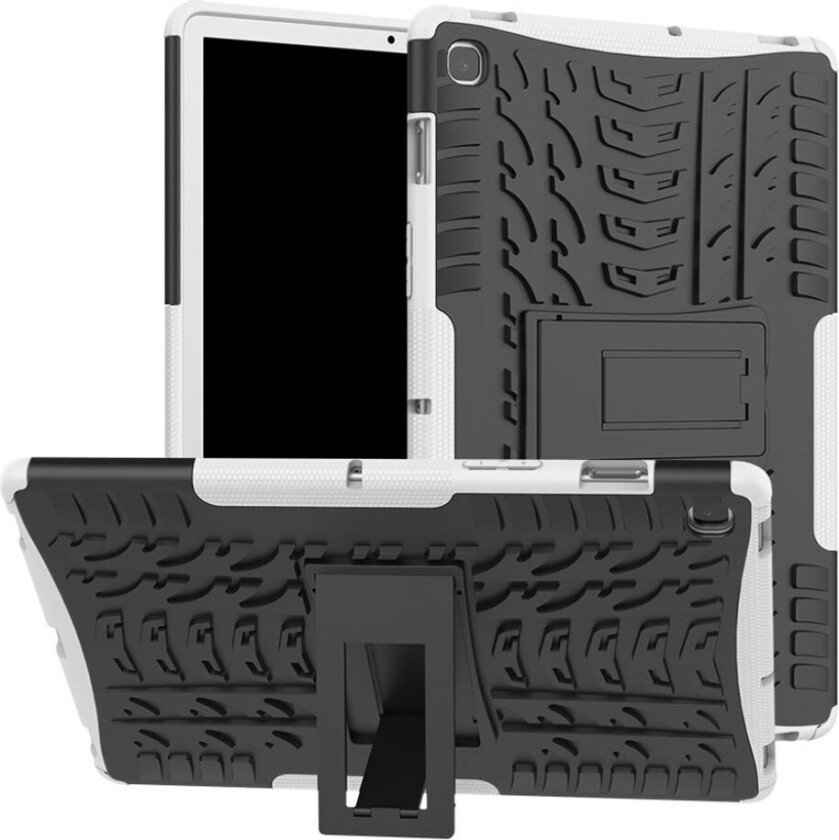 Galaxy Tab S5E holdbar hybrid deksel - Hvit
