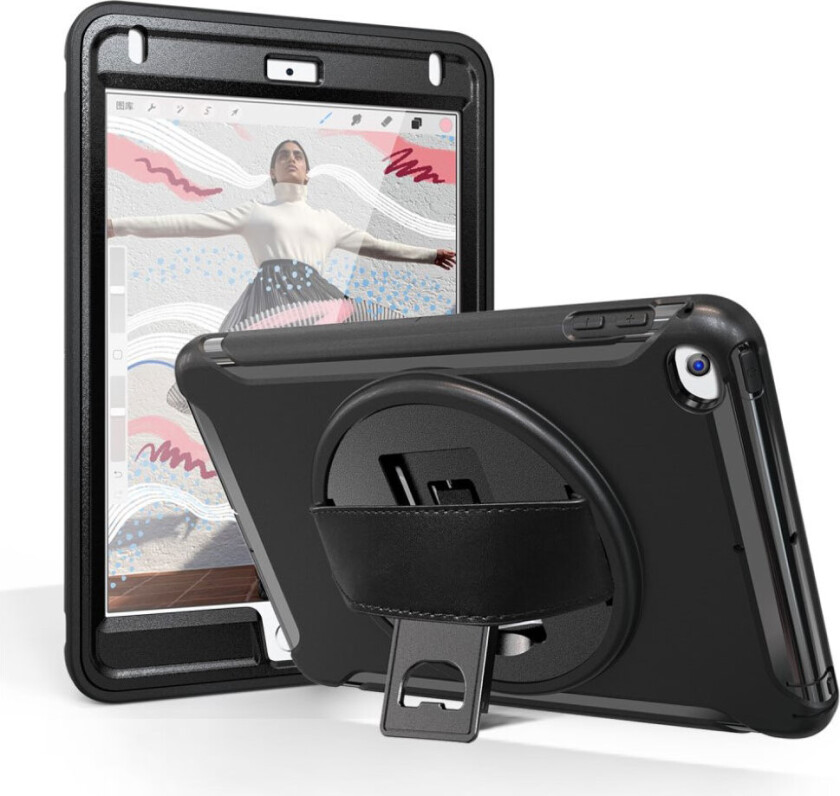 iPad Mini (2019) 3 lags multifunksjons hybrid deksel - Sort