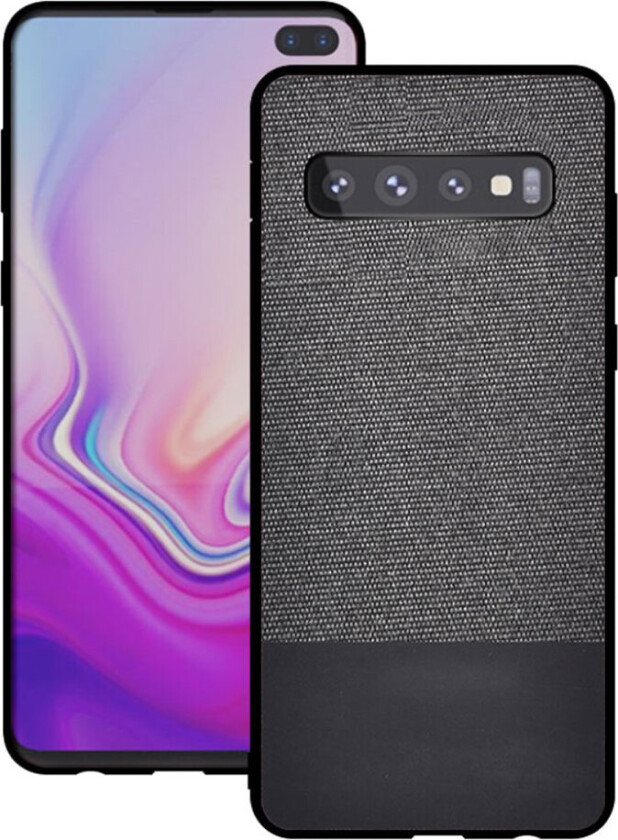 Galaxy S10 Plus klut skjøtes deksel - Mørkegrå