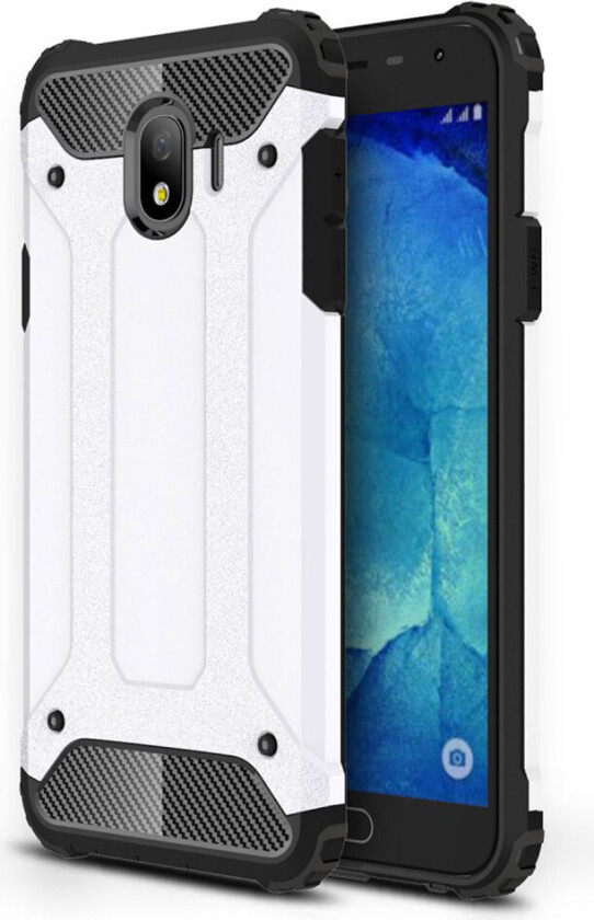 Galaxy J4 (2018) beskyttelses deksel - Hvit