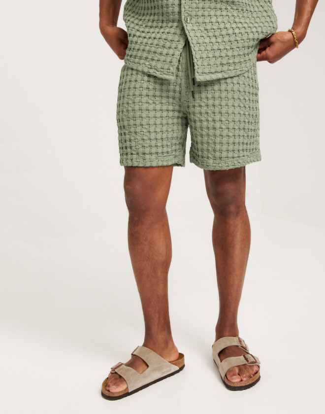 Waffle Shorts Shorts Grønn